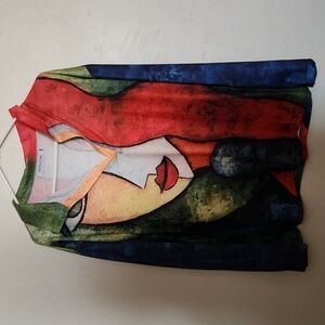 Blouse  multi bright colors XXL